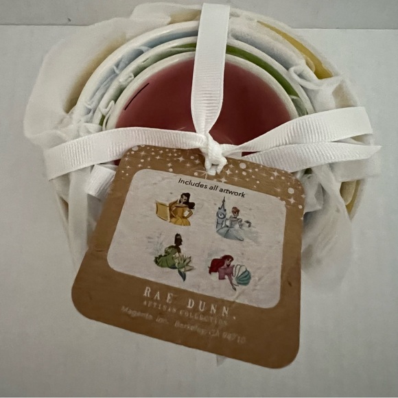 Rae Dunn Disney Princess Belle Cinderella Tiana Ariel Measuring Cups - Picture 4 of 5